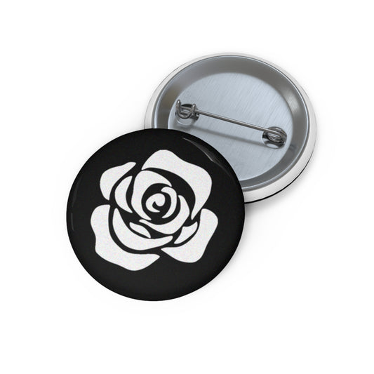 Death of Death White Rose Button